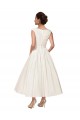 Ivory V-Neck Sleeveless A-Line Wedding Dress Townsville