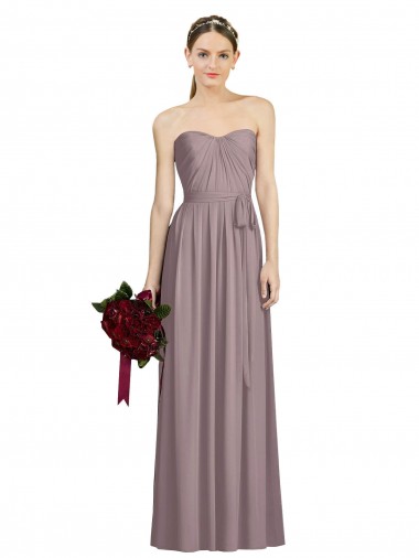 Dusty Rose Sweetheart Sleeveless A-Line Bridesmaid Dress Townsville