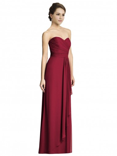 Burgundy Sweetheart Sleeveless A-Line Formal Dress / Bridesmaid Dress Townsville