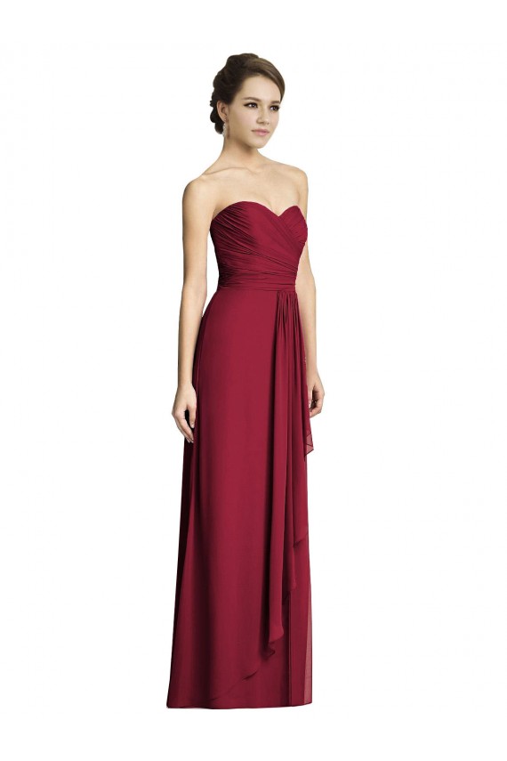 Burgundy Sweetheart Sleeveless A-Line Formal Dress / Bridesmaid Dress Townsville