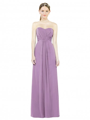 Dark Lavender Sweetheart Sleeveless A-Line Bridesmaid Dress Townsville