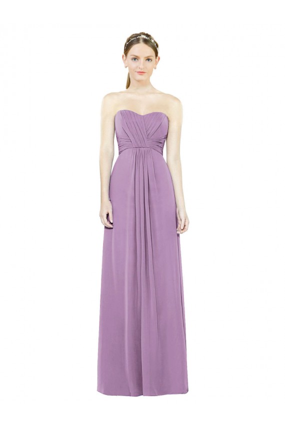 Dark Lavender Sweetheart Sleeveless A-Line Bridesmaid Dress Townsville