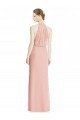 Bliss Pink Halter Neck Sleeveless Mermaid Bridesmaid Dress Townsville