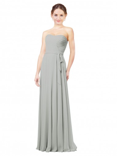 Silver Sweetheart Sleeveless A-Line Bridesmaid Dresses Townsville