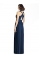 Dark Navy V-Neck Sleeveless Chiffon A-Line Bridesmaid Dress Townsville