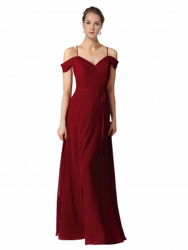 Burgundy Sweetheart Sleeveless A-Line Bridesmaid Dress / Evening Dress Townsville