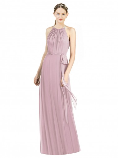 Primrose Halter Neck Sleeveless A-Line Bridesmaid Dress Townsville