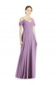 Dark Lavender Spaghetti Straps Sleeveless Low Back A-Line Semi Formal Evening Dress / Bridesmaid Dress Townsville