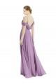 Dark Lavender Spaghetti Straps Sleeveless Low Back A-Line Semi Formal Evening Dress / Bridesmaid Dress Townsville