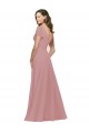 Dusty Pink V-Neck Flutter Sleeves V-Back A-Line Bridesmaid Dress / Evening Dress Townsville