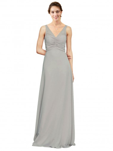 Silver Sweetheart Sleeveless Soft Chiffon A-Line Bridesmaid Dress Townsville