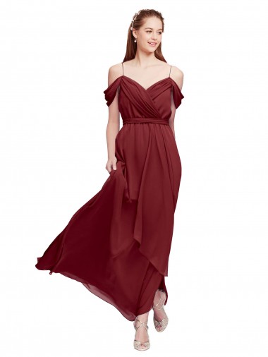 Burgundy Sweetheart Sleeveless Sheath Formal Dress / Bridesmaid Dress Townsville