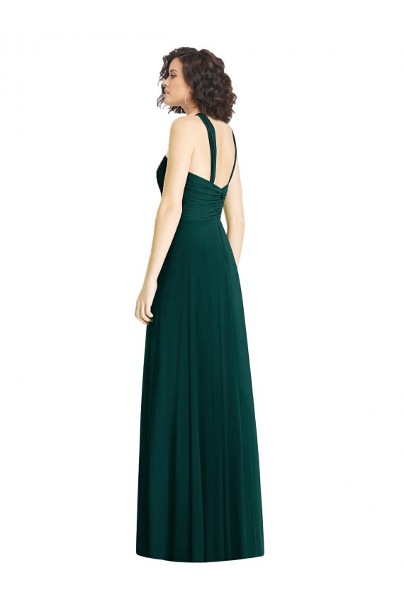 Ever Green Halter Neck Sleeveless A-Line Bridesmaid Dress Townsville