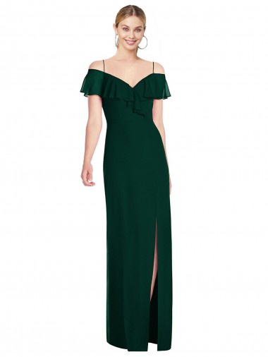 Ever Green Sweetheart Cold Shoulder Trumpet Semi Formal Evening Dress / Bridesmaid Dress Townsville