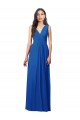 Royal Blue V-Neck Sleeveless V-Back A-Line Semi Formal Evening Dress / Bridesmaid Dress Townsville