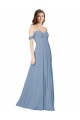 Dusty Blue Sweetheart Sleeveless Low Back A-Line Wedding Party Dress Townsville