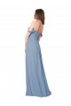 Dusty Blue Sweetheart Sleeveless Low Back A-Line Wedding Party Dress Townsville