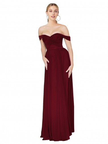 Burgundy High Neck Sleeveless Mermaid Formal Dress / Bridesmaid Dress Townsville