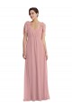 Dusty Pink Halter Neck Sleeveless A-Line Semi Formal Evening Dress / Bridesmaid Dress Townsville