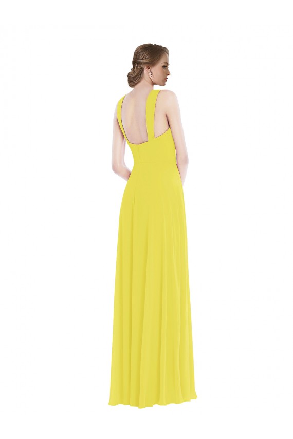 Yellow Sweetheart Sleeveless A-Line Semi Formal Evening Dress / Bridesmaid Dress Townsville