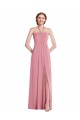 Skin Pink Halter Neck Sleeveless Open Back A-Line Semi Formal Evening Dress / Bridesmaid Dress Townsville