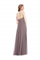 Dusty Rose Halter Neck Sleeveless Low Back A-Line Formal Evening Gown / Bridesmaid Dress Townsville