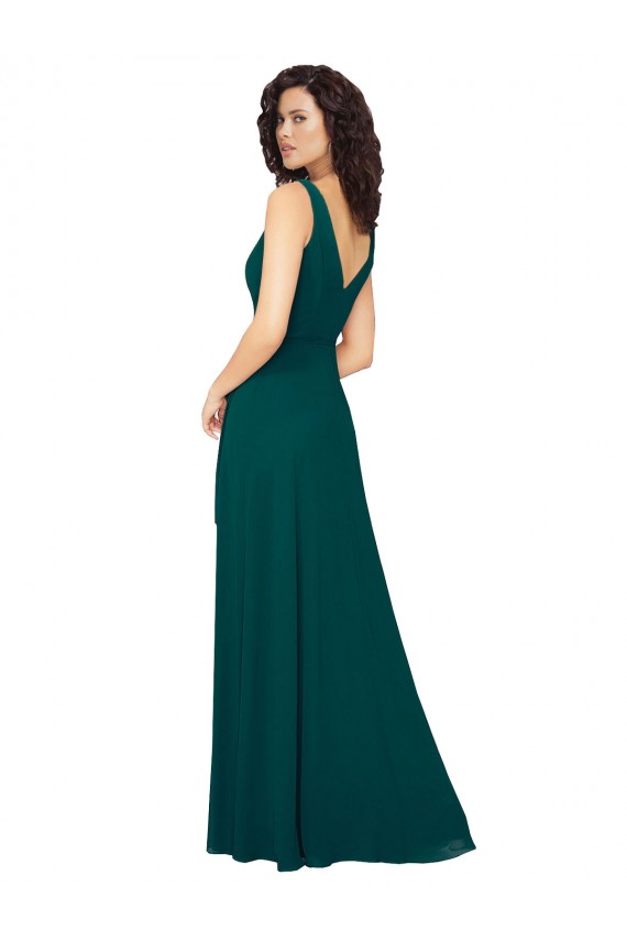 Hunter V-Neck Sleeveless V-Back A-Line Evening Gowns / Bridesmaid Dresses Townsville