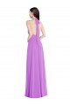 Violet Halter Neck Sleeveless Open Back A-Line Formal Evening Gown / Bridesmaid Dress Townsville