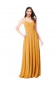 Saffron V-Neck Sleeveless A-Line Formal Dress / Bridesmaid Dress Townsville