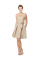 Champagne Sweetheart Sleeveless Satin & Lace A-Line Bridesmaid Dress Townsville