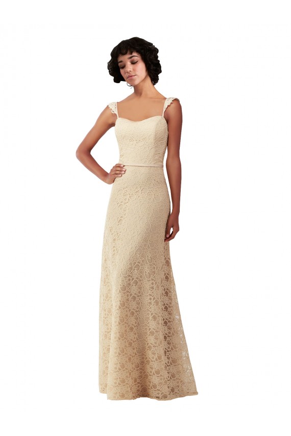 Champagne Sweetheart Sleeveless A-Line Bridesmaid Dress Townsville