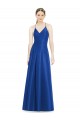 Royal Blue V-Neck Sleeveless Open Back A-Line Bridesmaid Dress Townsville