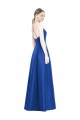 Royal Blue V-Neck Sleeveless Open Back A-Line Bridesmaid Dress Townsville