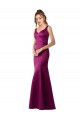 Merlot Bateau Neck Sleeveless Open Back Sheath Black Tie Evening Gown / Prom Dress / Bridesmaid Dress Townsville