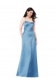 Sky Blue Square Neck Sleeveless Open Back Sheath Formal Evening Gown / Prom Dress / Bridesmaid Dress Townsville