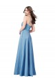 Sky Blue Square Neck Sleeveless Open Back Sheath Formal Evening Gown / Prom Dress / Bridesmaid Dress Townsville