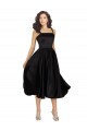 Black Square Neck Sleeveless A-Line Prom Dress / Bridesmaid Dress Townsville