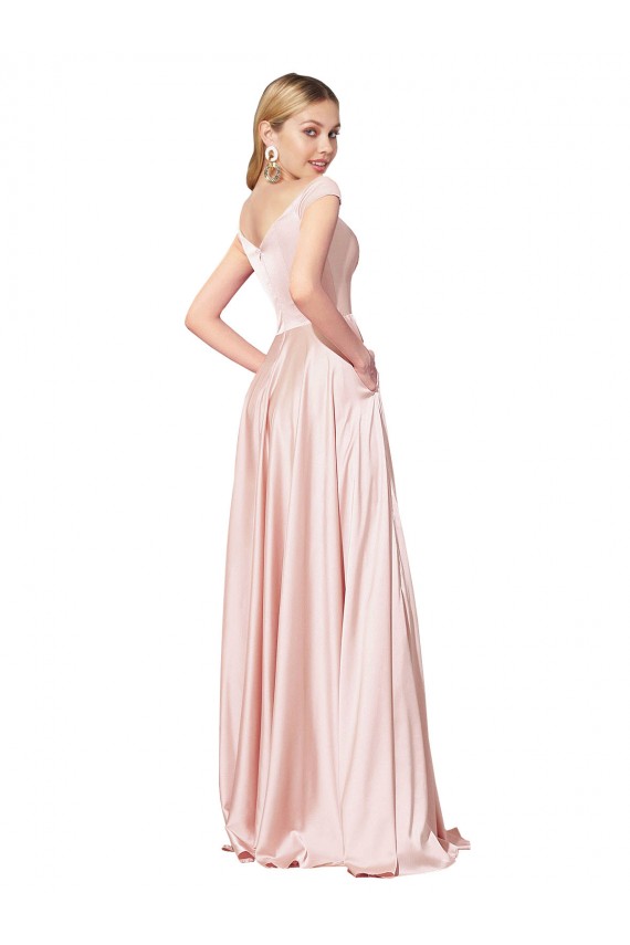 Pink High Neck Sleeveless A-Line Formal Evening Gown / Prom Dress / Bridesmaid Dress Townsville