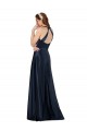 Dark Navy V-Neck Sleeveless Keyhole Back A-Line Formal Evening Gown / Prom Dress / Bridesmaid Dress Townsville