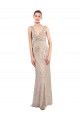 Silver V-Neck Sleeveless V-Back Sheath Formal Evening Gown / Prom Dress / Bridesmaid Dress Townsville