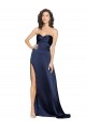 Sapphire High Neck Sleeveless Low Back A-Line Formal Evening Gown / Prom Dress / Bridesmaid Dress Townsville