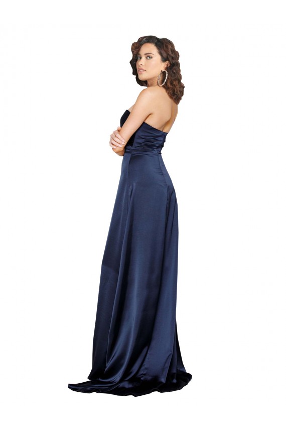 Sapphire High Neck Sleeveless Low Back A-Line Formal Evening Gown / Prom Dress / Bridesmaid Dress Townsville