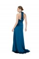 Peacock Blue Halter Neck Sleeveless Open Back A-Line Formal Evening Gown / Prom Dress / Bridesmaid Dress Townsville