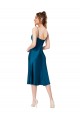 Peacock Blue V-Neck Sleeveless Low Back A-Line Prom Dress / Bridesmaid Dress Townsville