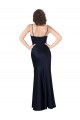 Dark Navy Cowl Neck Sleeveless A-Line Black Tie Evening Gown / Prom Dress / Bridesmaid Dress Townsville