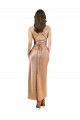 Rose Gold Cowl Neck Sleeveless Open Back Sheath Formal Evening Gown / Prom Dress / Bridesmaid Dress Townsville