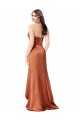 Orange Sweetheart Sleeveless Low Back A-Line High Low Evening Gown / Prom Dress / Bridesmaid Dress Townsville