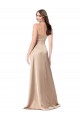 Champagne Pink V-Neck Sleeveless Low Back A-Line Formal Evening Gown / Prom Dress / Bridesmaid Dress Townsville