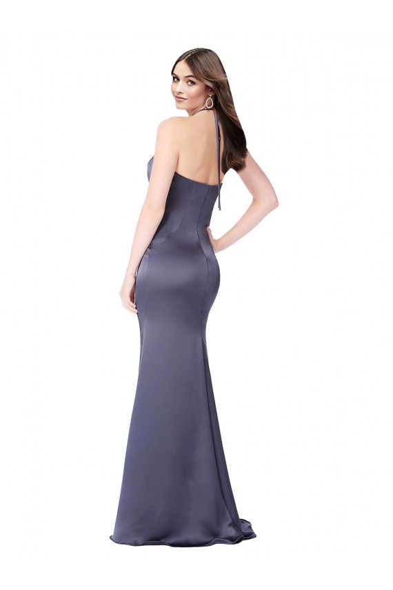 Dusk Halter Neck Sleeveless Low Back Mermaid Formal Evening Gown / Prom Dress / Bridesmaid Dress Townsville