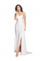 White One Shoulder Sleeveless A-Line Wedding Dress Townsville